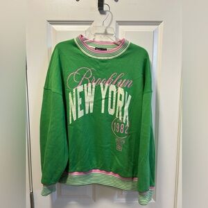 Vinyl icons, oversized, New York sweatshirt